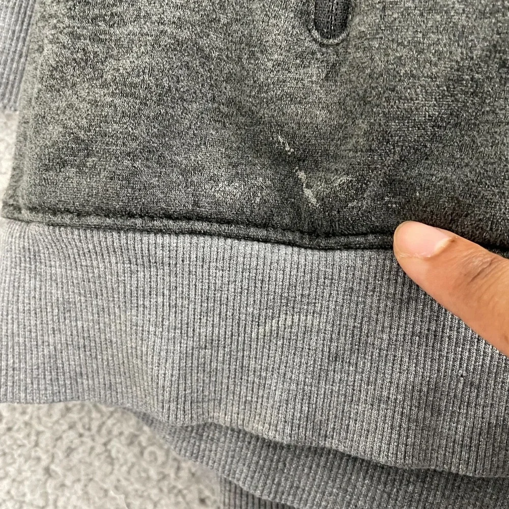 The North Face Tech Sherpa Lined Full Zip Men M Gray Outdoor Gorpcore Hoodie